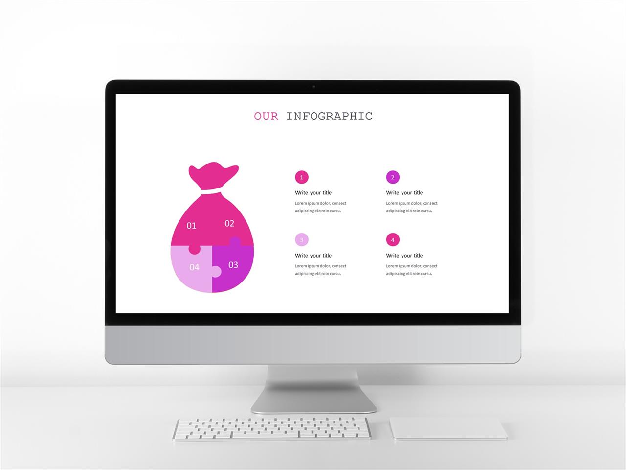 ppt 템플릿 퍼즐 파스텔 핑크 ppt 템플릿