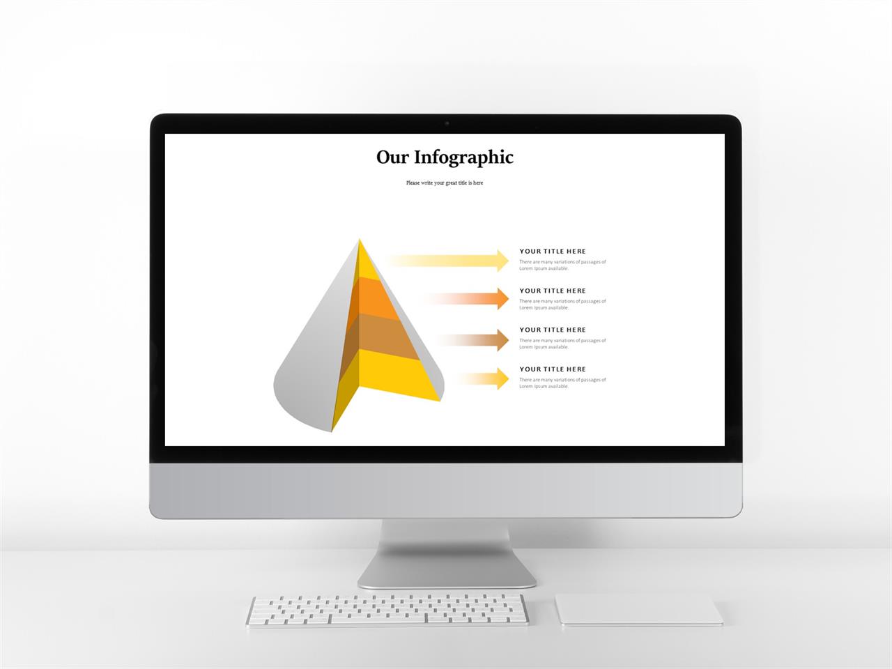 ppt 피라미드 템플릿 ppt 오렌지색 테마