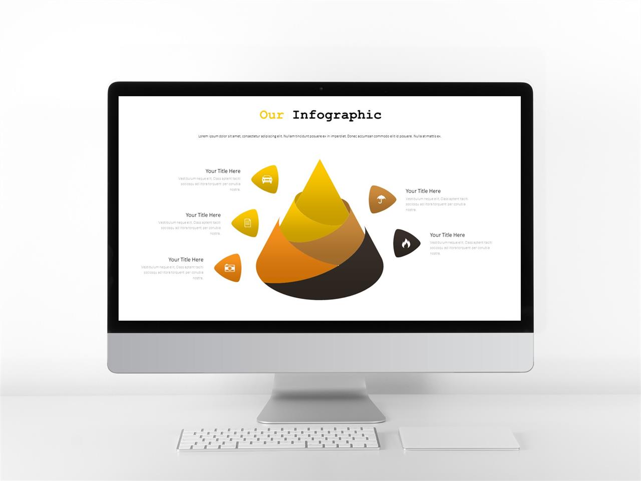 ppt 피라미드 템플릿 브라운 ppt 템플릿