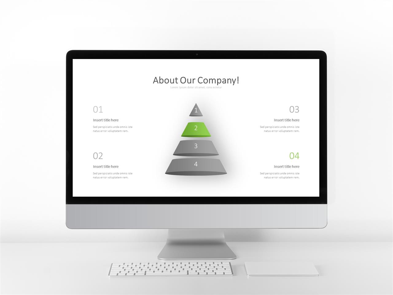 ppt 피라미드 템플릿 파워포인트 배경 녹색