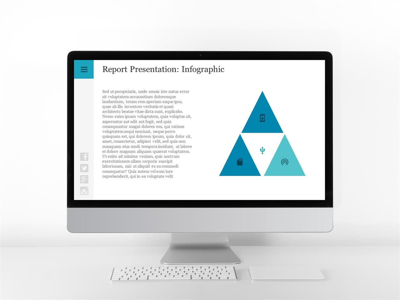 ppt 템플릿 피라미드 블루 ppt 템플릿 다운