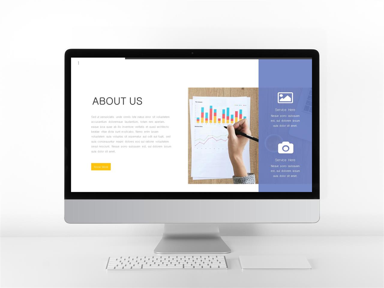 ppt 템플릿 사진 설명 보라색 배경 ppt