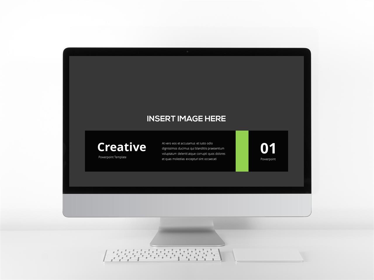 ppt 템플릿 사진 설명 초록색 파워포인트 템플릿