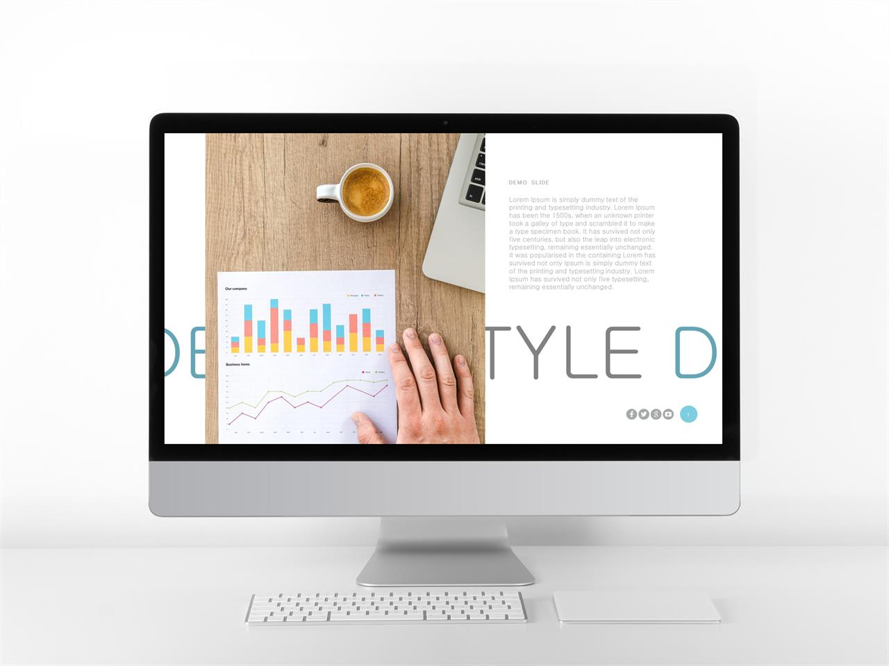 ppt 템플릿 사진 설명 브라운 ppt 템플릿