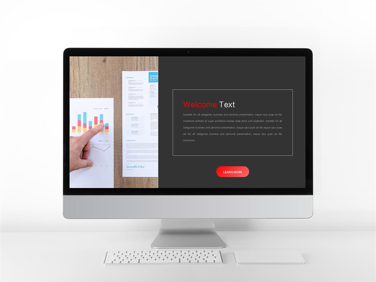 ppt 템플릿 기사 설명 회색톤 ppt 템플릿