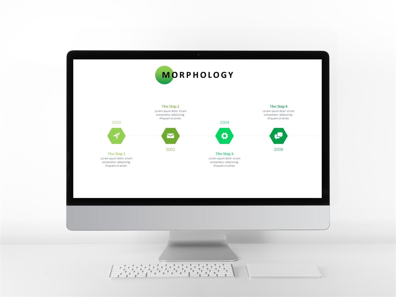 ppt 템플릿 원 흐름 ppt 배경 초록색
