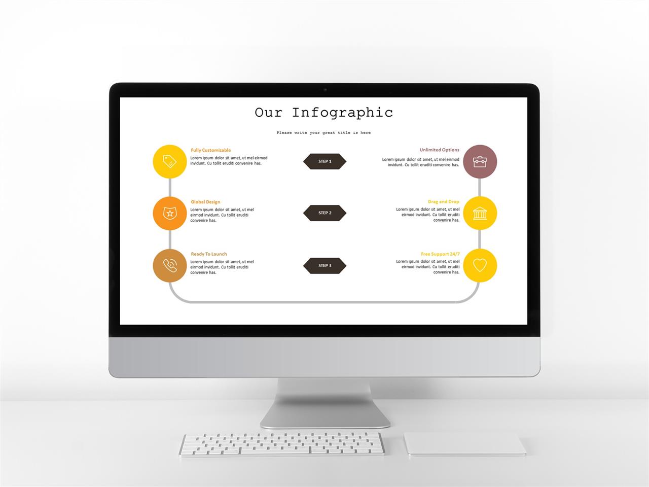 ppt 흐름도 양식 ppt 템플릿 주황