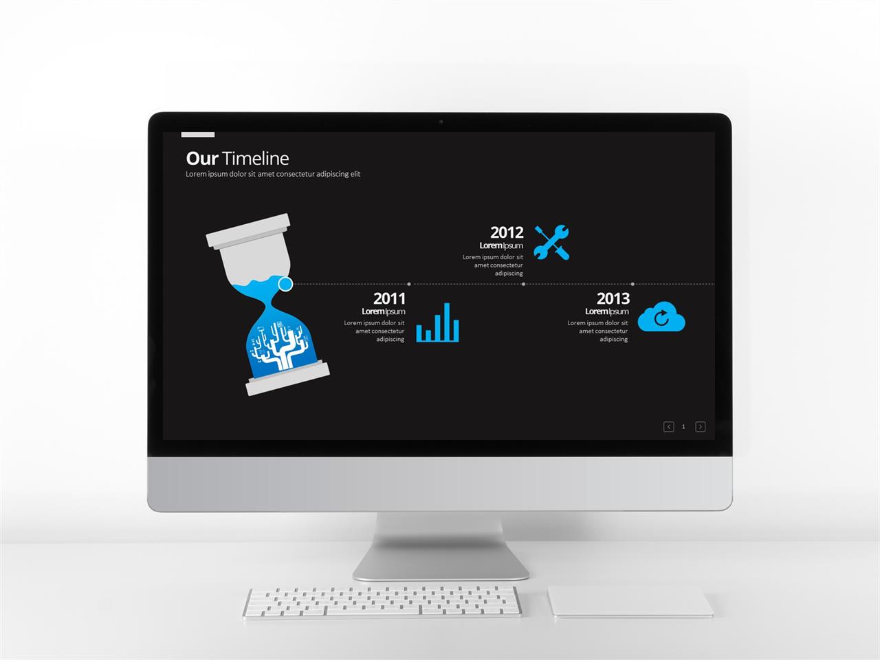 ppt 흐름 템플릿 파란색 흰색 ppt 템플릿