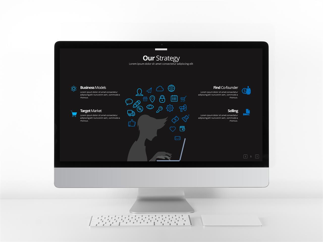 강의수업 ppt 샘플 검은색 흰색 ppt 템플릿