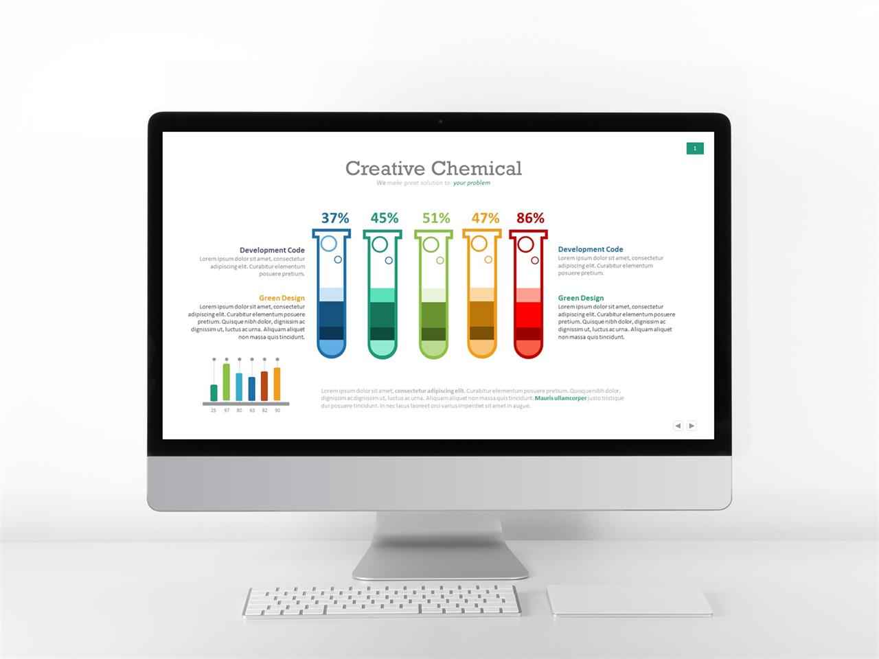 산업기술 ppt 양식 초록 ppt 템플릿