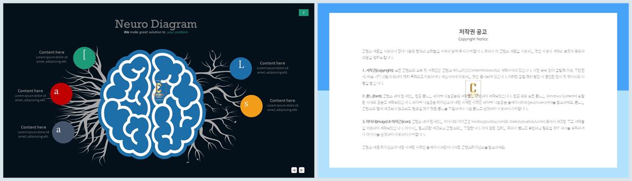 의학병원 파워포인트 템플릿 발표용 ppt 테마