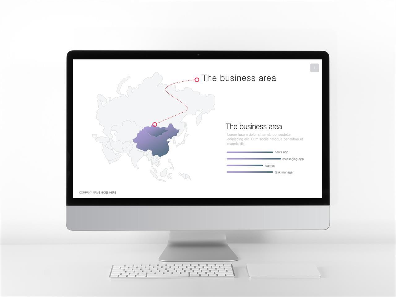 파워포인트 지도 템플릿 ppt 템플릿 그레이
