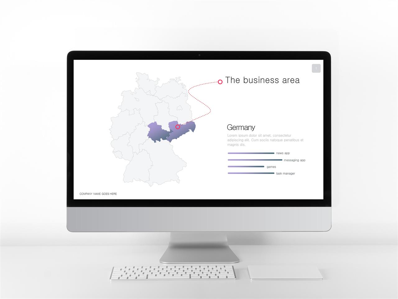 ppt 지도 템플릿 피피티 템플릿 회색