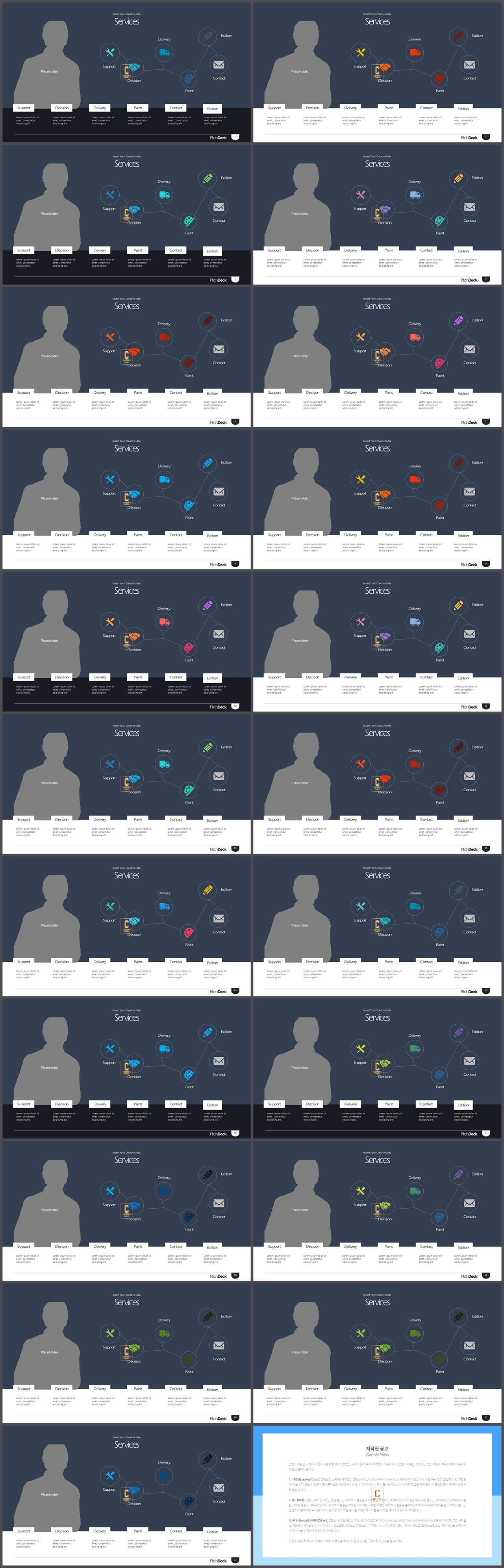 인간발달 ppt 템플릿 깔끔한 발표용 ppt 템플릿