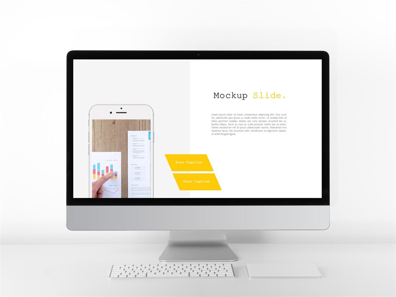 ppt 스마트폰 템플릿 오렌지 ppt 테마