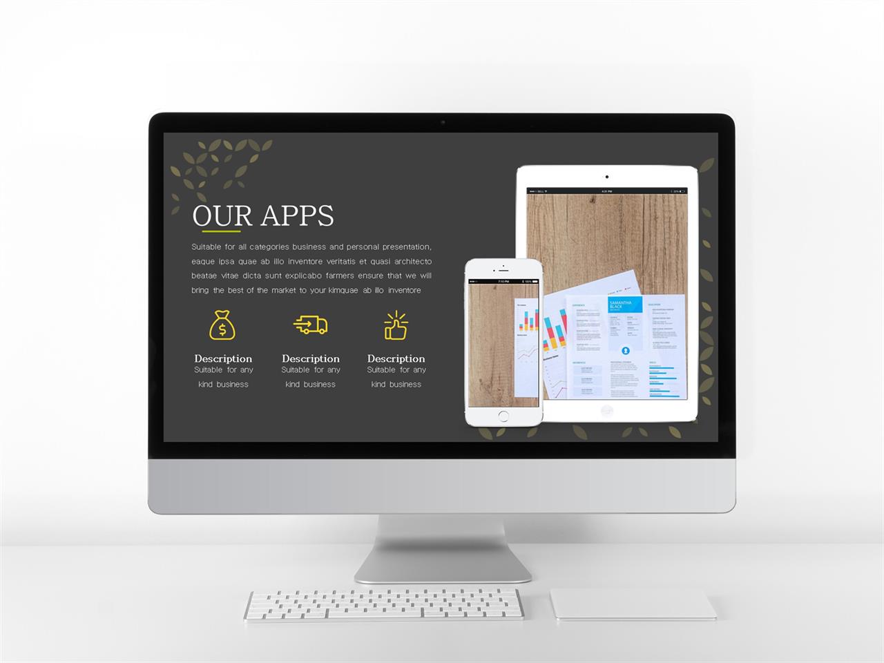 ppt 템플릿 그레이 스마트 폰 중독 ppt 템플릿