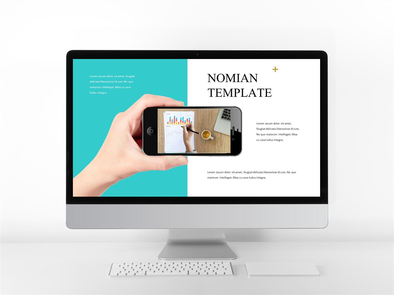 ppt 템플릿 파란색 스마트 폰 중독 ppt 템플릿