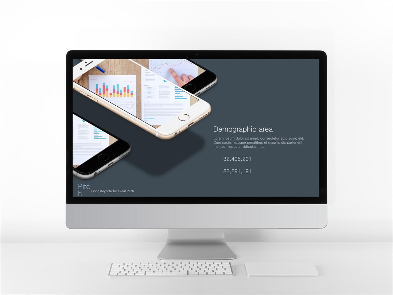 스마트 폰 ppt 템플릿 초록색 파워포인트 템플릿