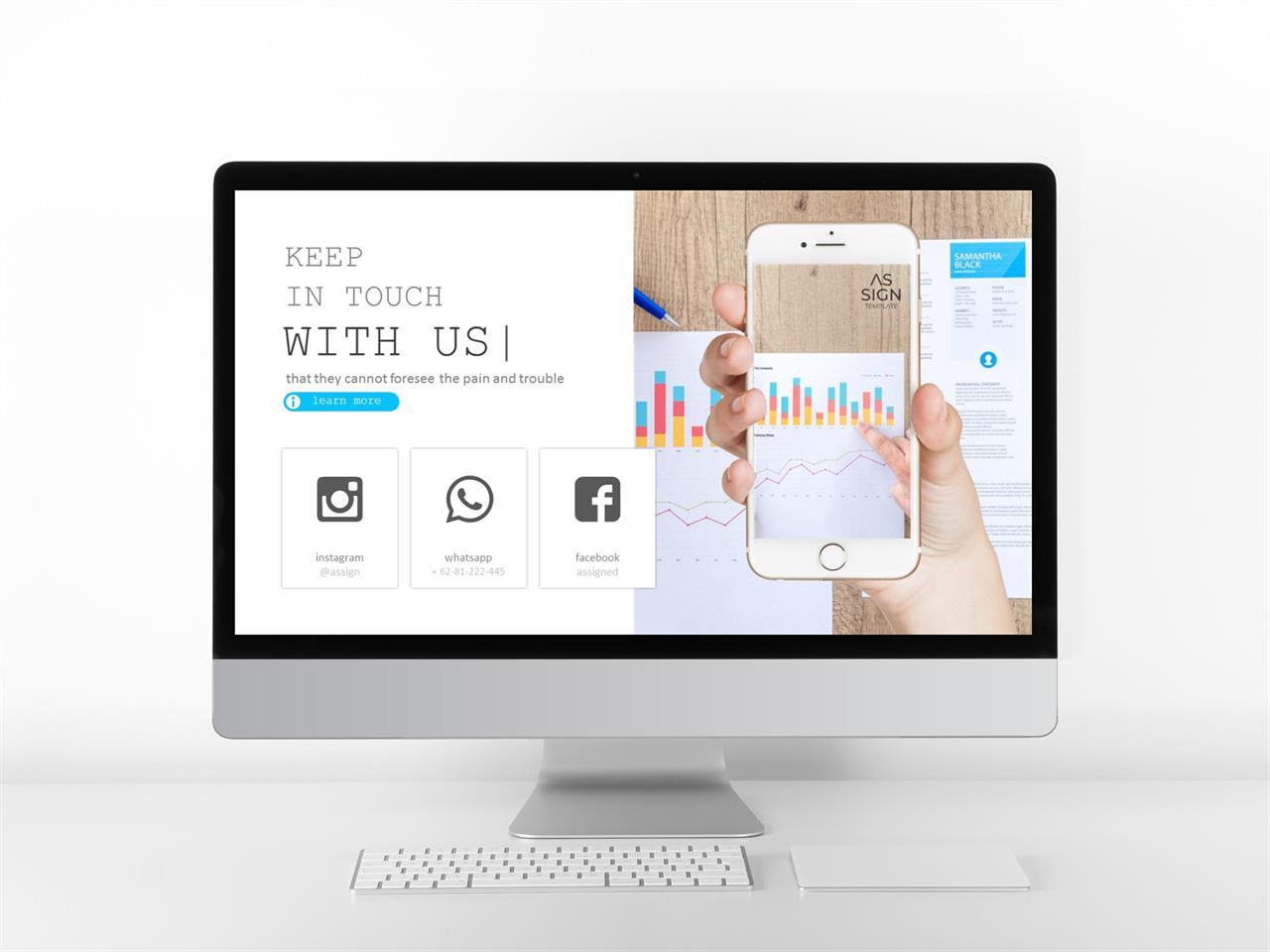 ppt 템플릿 스마트폰 회색톤 ppt 템플릿