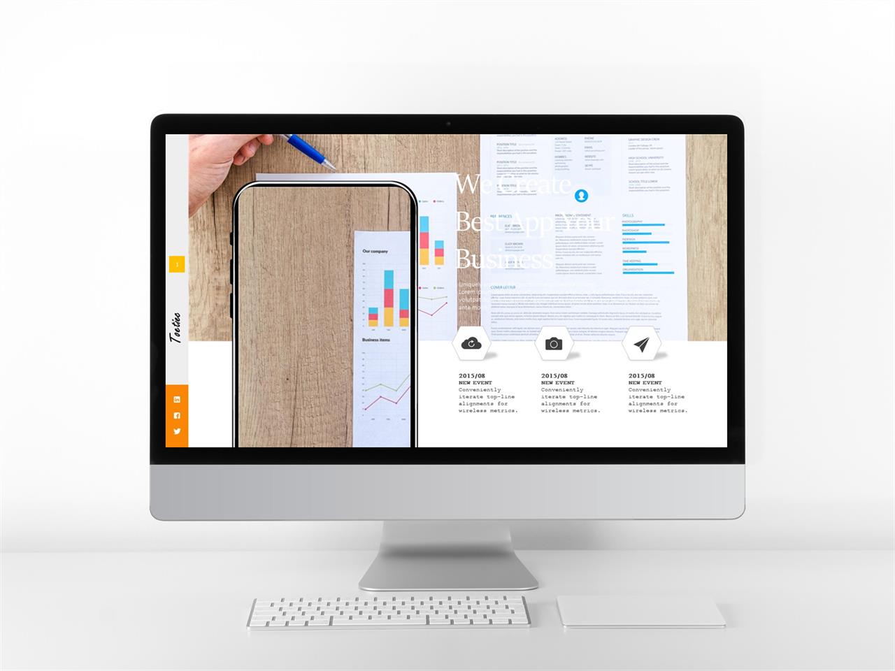 ppt 템플릿 스마트폰 회색톤 ppt 템플릿