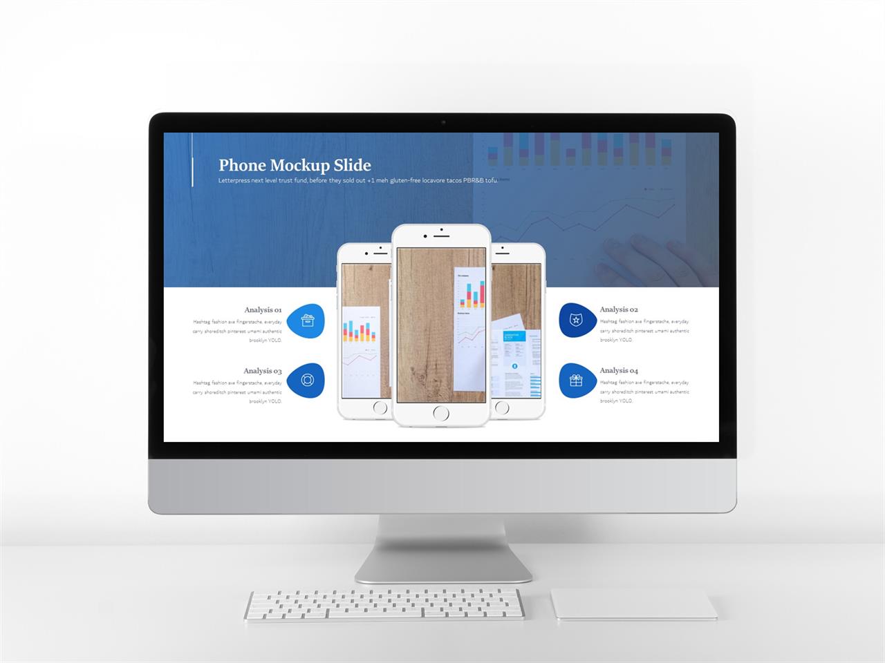 ppt 템플릿 스마트폰 파워포인트 연보라 배경