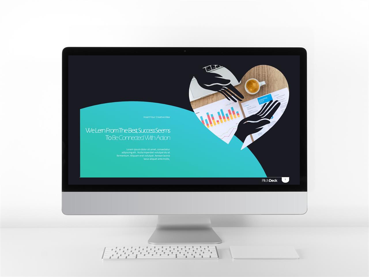 ppt 파란 흰색 배경 곡선 레이아웃 ppt 템플릿