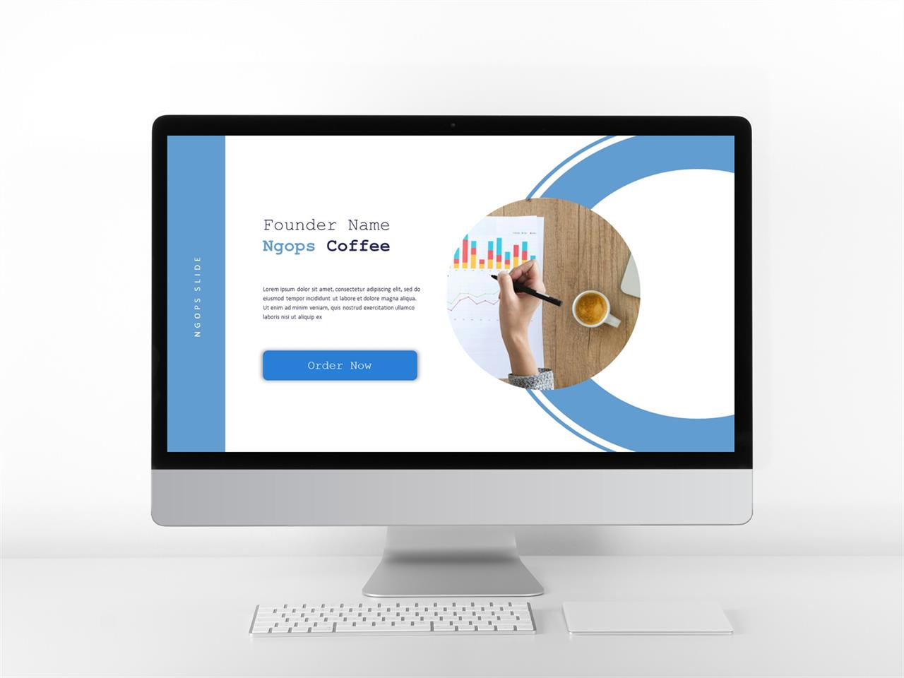 ppt 템플릿 심플 블루 유선 레이아웃 ppt 템플릿
