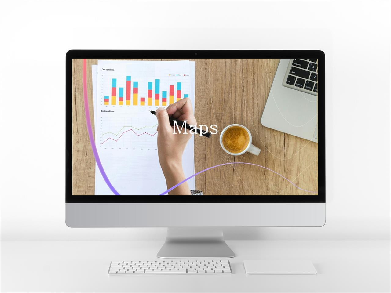 회색톤 ppt 템플릿 유선 레이아웃 ppt 템플릿
