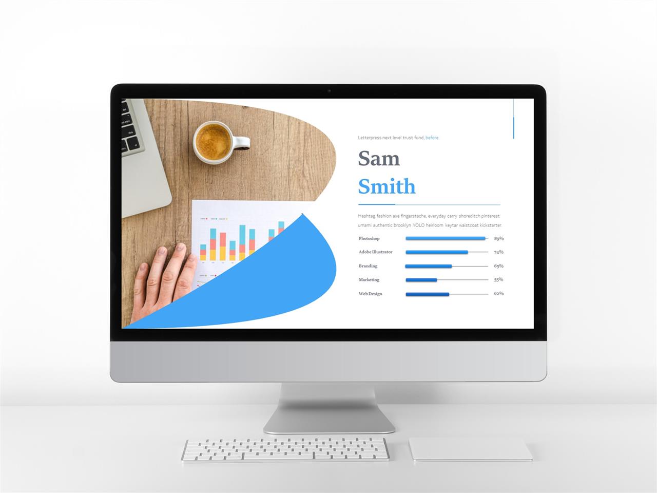 ppt 템플릿 파란색 유선 레이아웃 ppt 템플릿