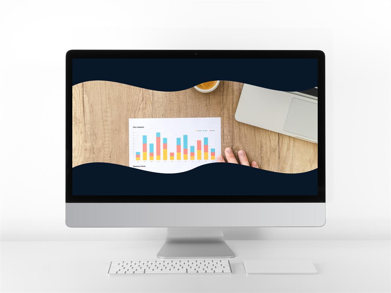 ppt 템플릿 블랙 화이트 유선 레이아웃 ppt 템플릿
