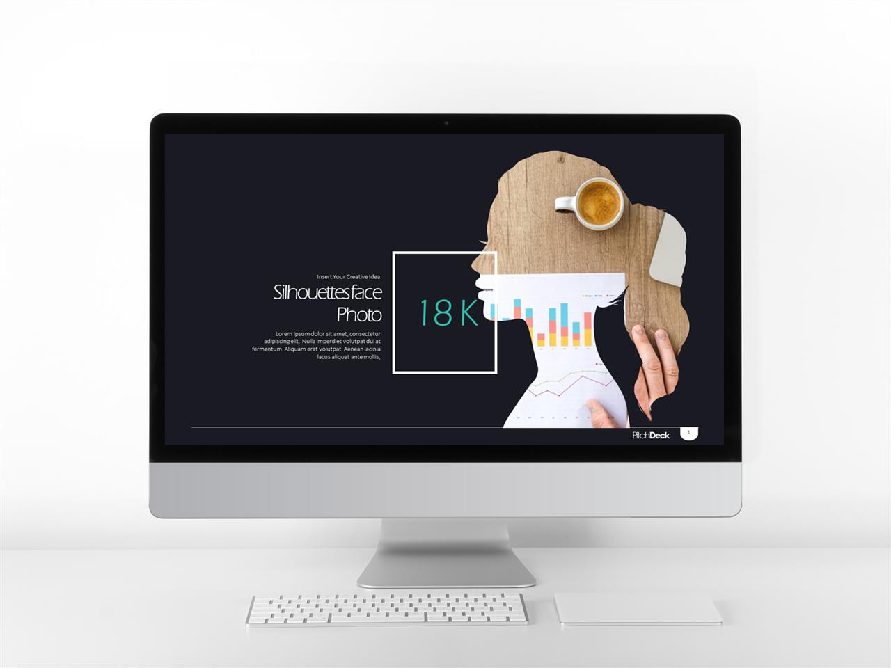 ppt 갈색 배경 유선 레이아웃 ppt 템플릿