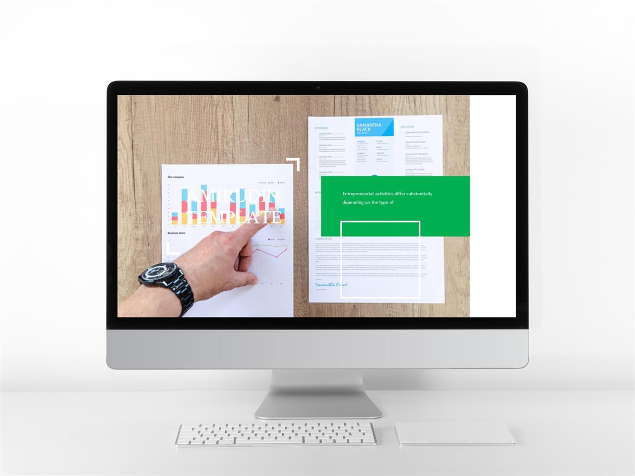 표지 템플릿 ppt ppt 녹색 템플릿