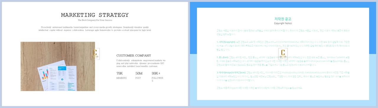 좌우분리형 ppt 레이아웃 배경 ppt 템플릿 발표용