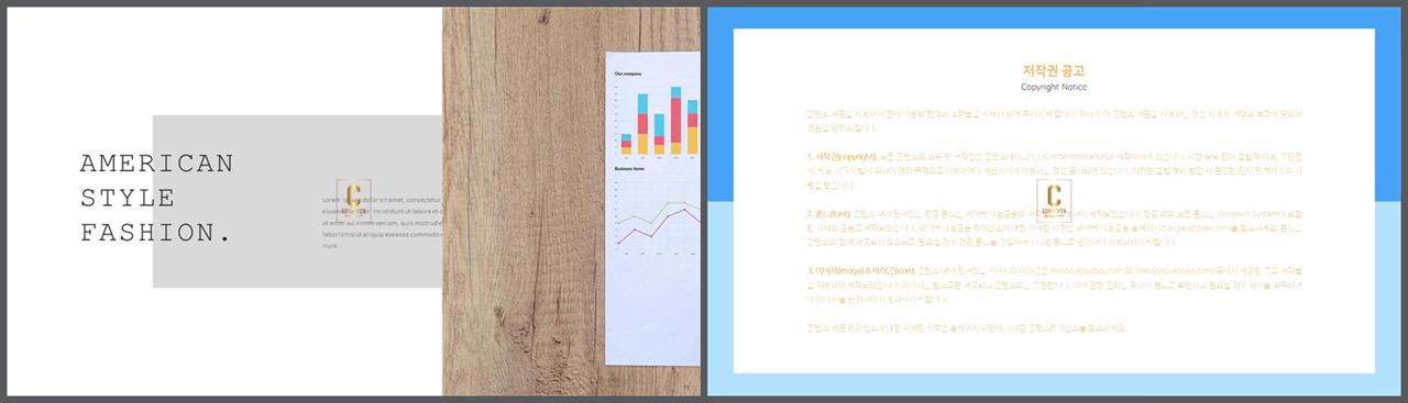 좌우분리형 ppt 레이아웃 배경 ppt 발표 템플릿