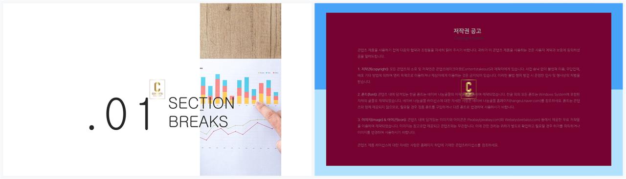 좌우형 ppt 레이아웃 샘플 고급 스러운 ppt 템플릿