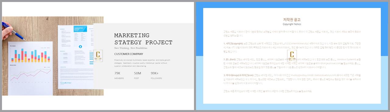 좌우형 ppt 레이아웃 샘플 고급 피피티 템플릿