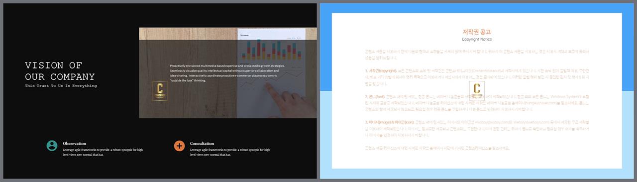 좌우형 ppt 레이아웃 샘플 멋진 ppt 템플릿