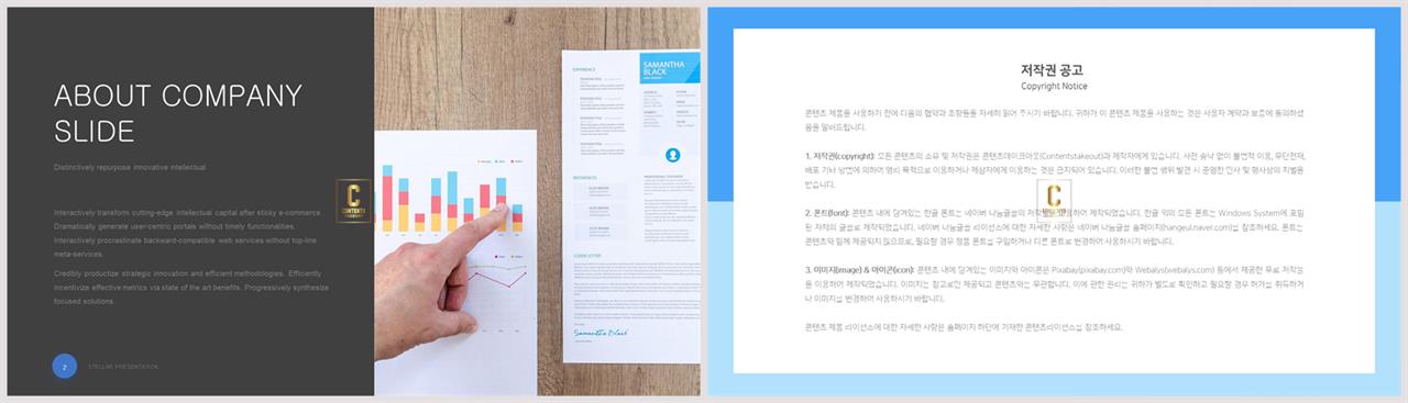 좌우형 ppt 레이아웃 샘플 발표 ppt 템플릿