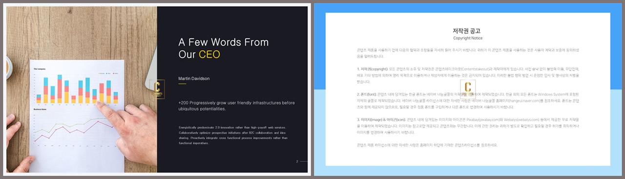 좌우형 ppt 레이아웃 샘플 고급 ppt 테마