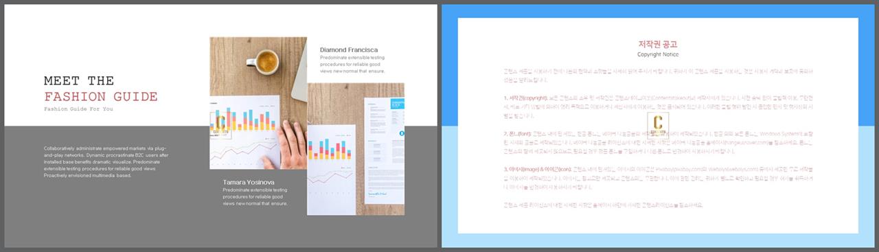 좌우분리형 ppt 레이아웃 배경 발표 ppt 양식