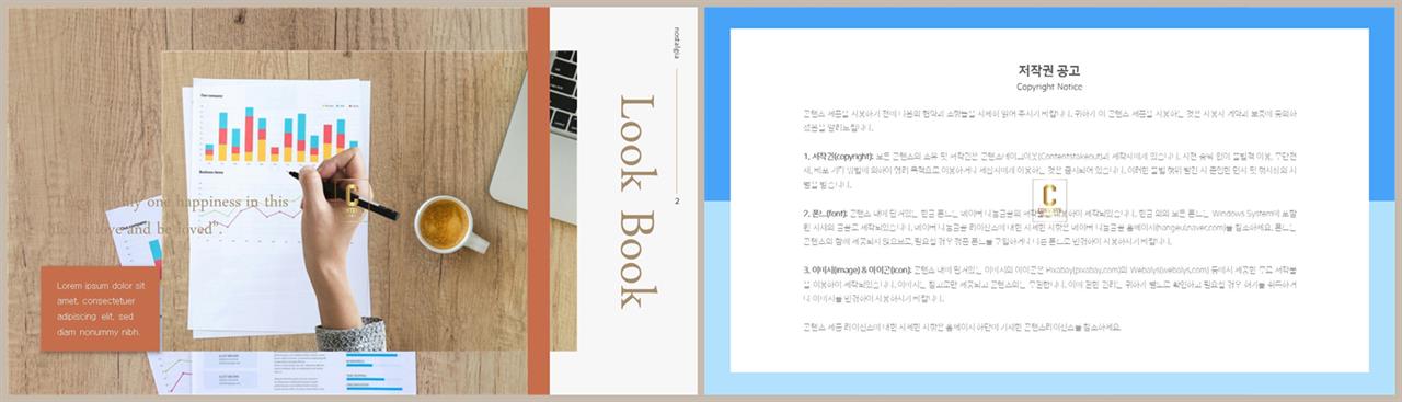 좌우분리형 ppt 레이아웃 배경 office ppt 테마