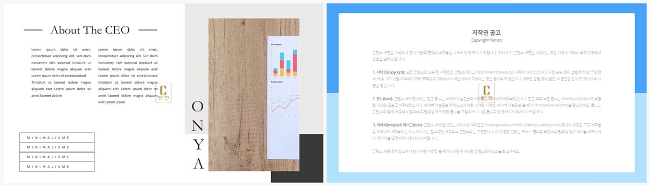 좌우형 ppt 레이아웃 샘플 포스터 발표 양식 ppt