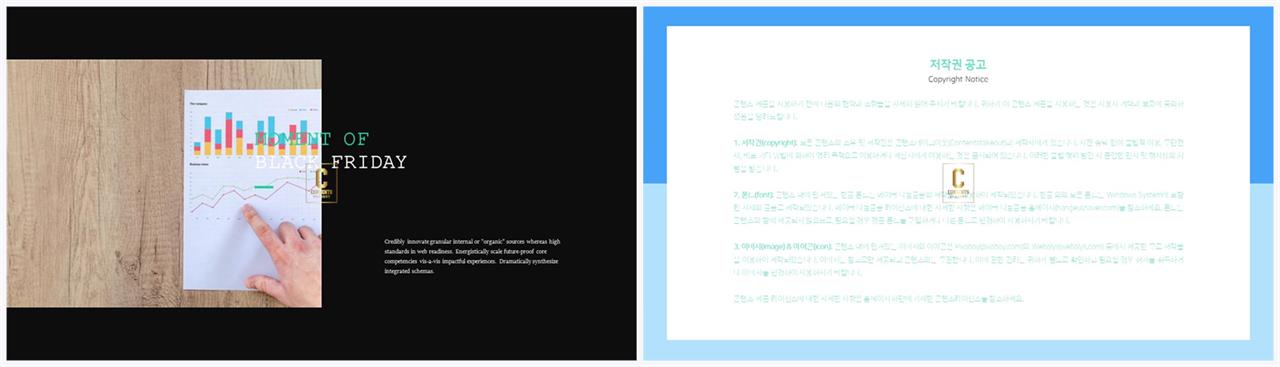 좌우형 ppt 레이아웃 샘플 세련된 ppt 양식