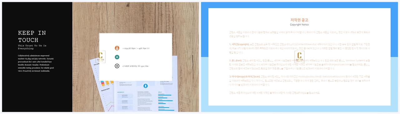 좌우분리형 ppt 레이아웃 배경 발표용 ppt 템플릿 공유