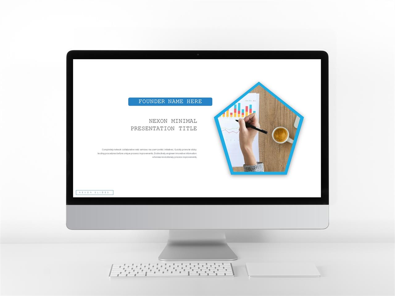 기울기형 ppt 템플릿 푸른 ppt 테마