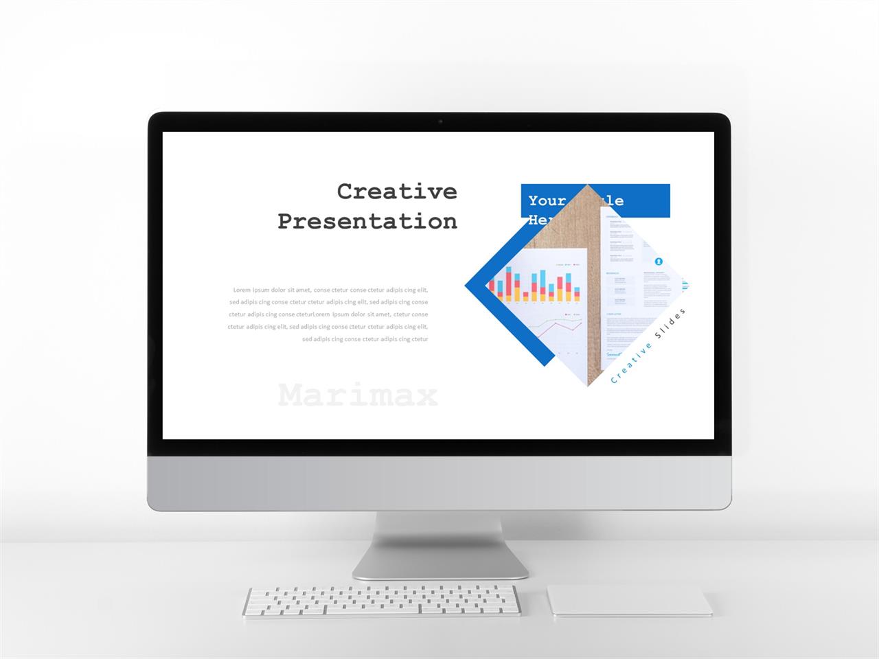 푸른 ppt 배경 경사형  ppt 템플릿 레이아웃