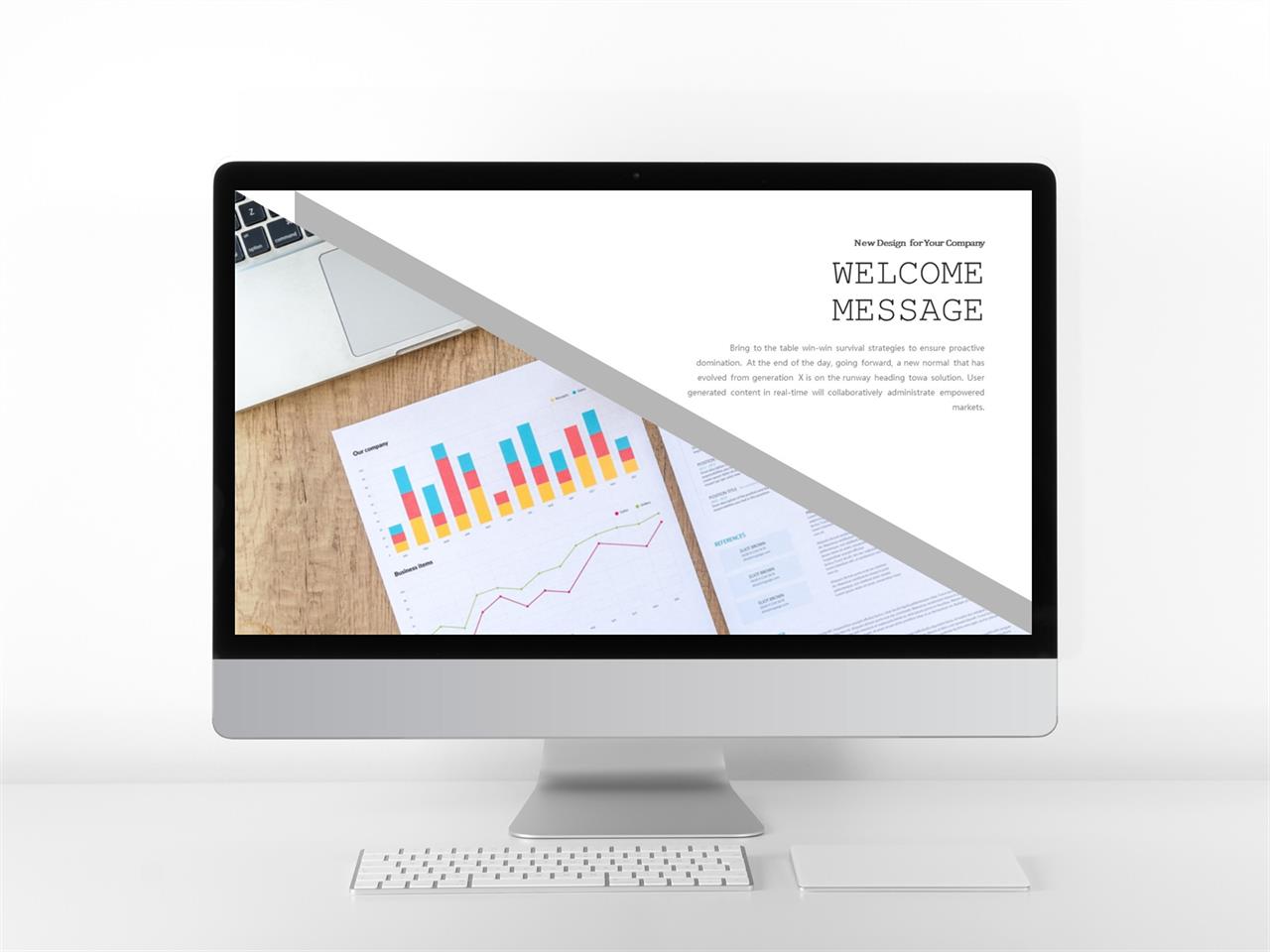 ppt 배경 회색 경사형  ppt 템플릿 레이아웃