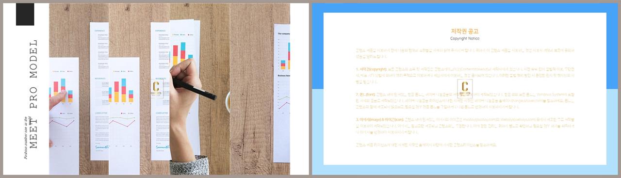 경면형 ppt 레이아웃 배경 발표용 피피티 템플릿