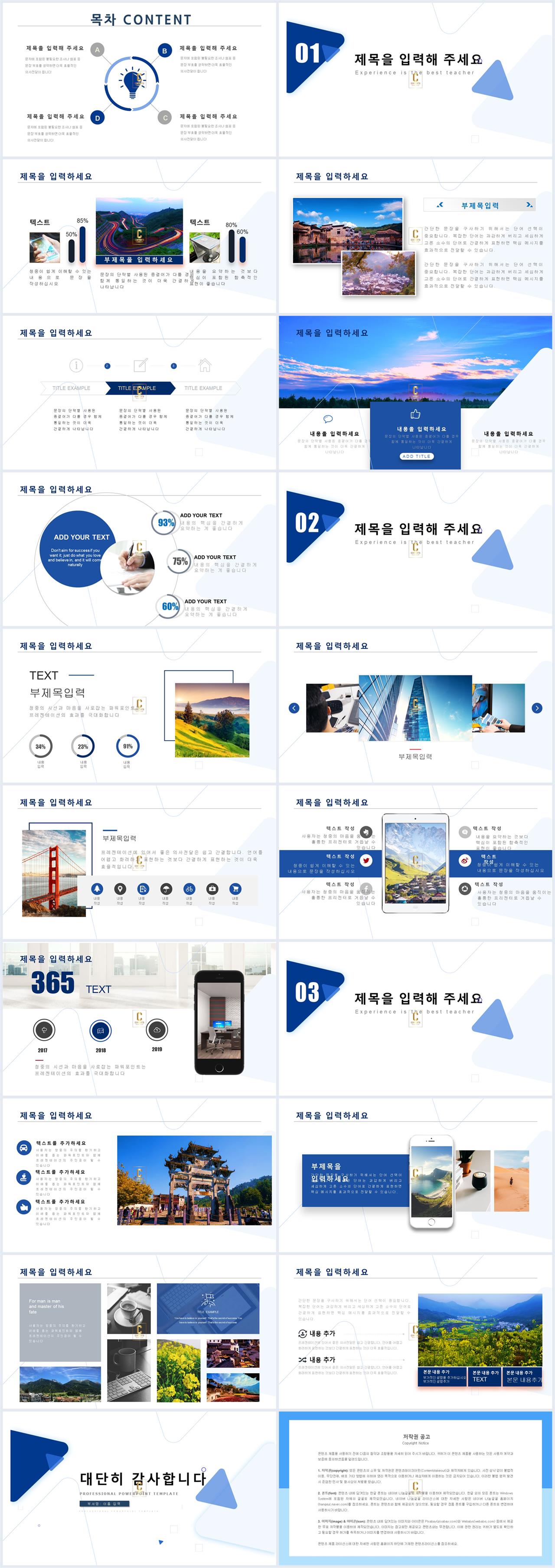 시장조사 보고서 양식 ppt 피피티 하늘색 템플릿