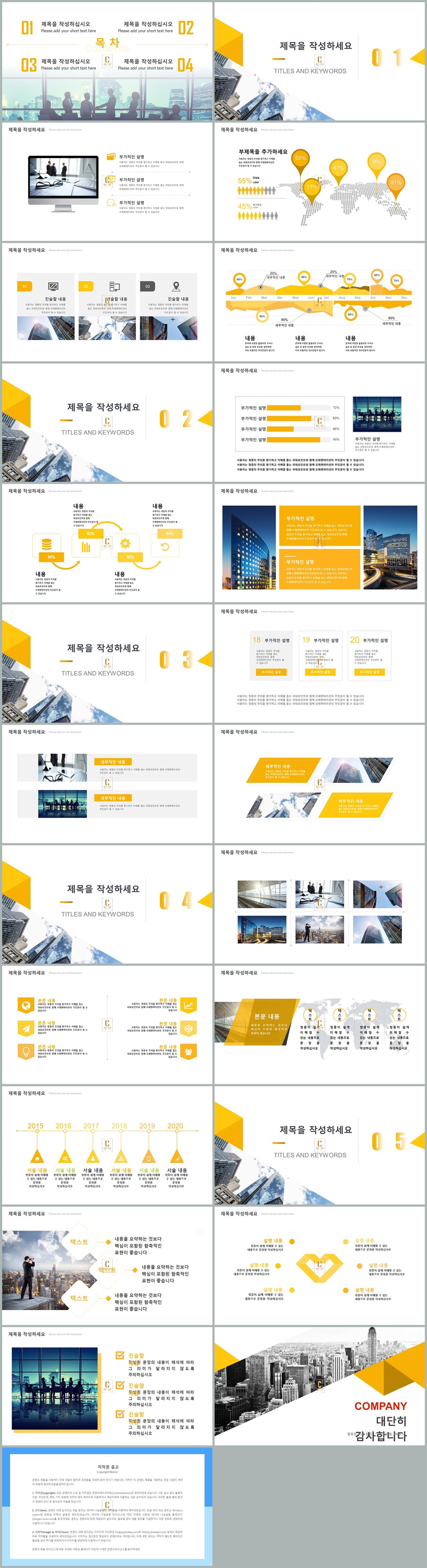 사업 보고 ppt 템플릿 ppt 템플릿 주황